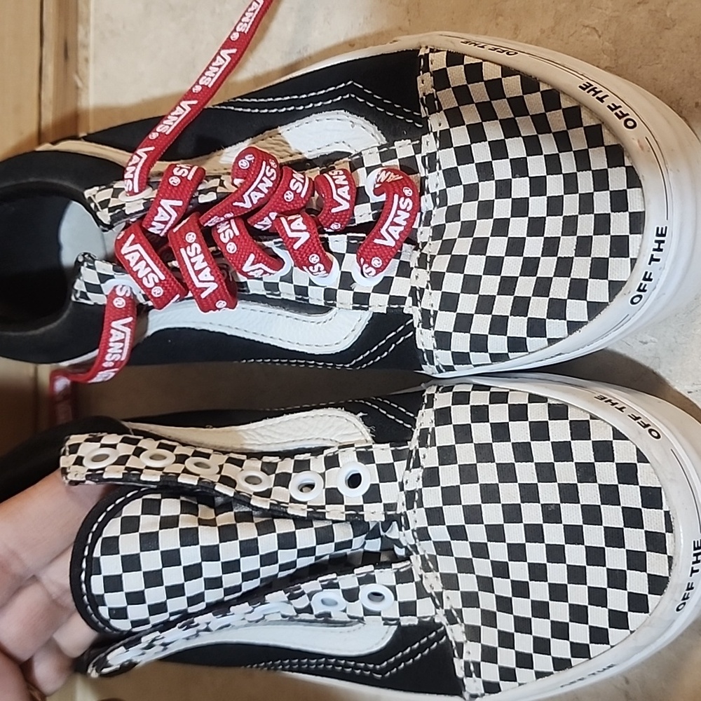 Vans Off The Wall Shoes Size 3.0 Kids - Picture 4 of 8